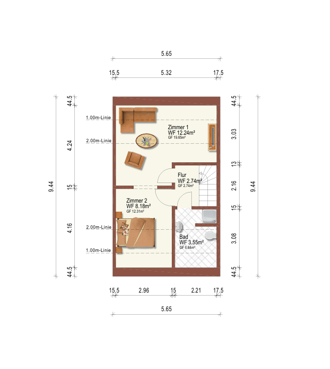 GRUNDRISS DACHGESCHOSS